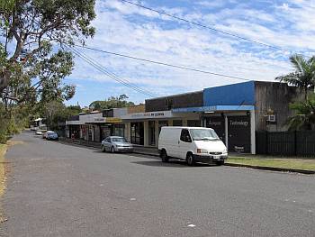 The line of abandoned shops